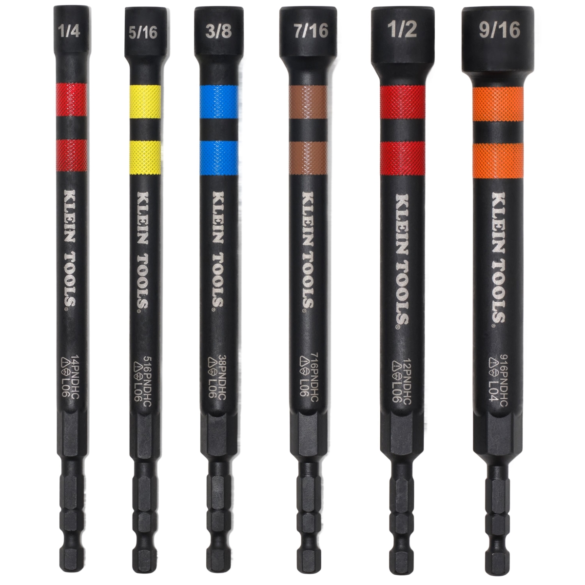 409-32940 Magnetic Hollow Color-Coded Power Nut Driver Set