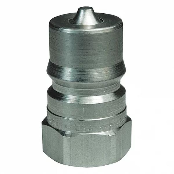 238-H2F2-SS 0.25 in. ISO-B 316 Stainless Steel Valved Plug - 0.25 in. Female