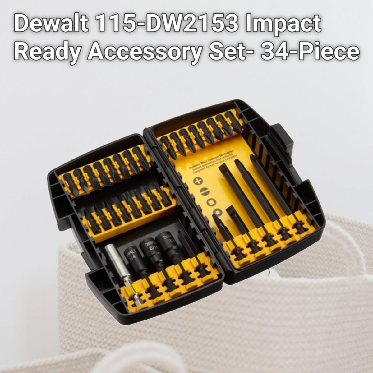 Picture of Dewalt 115-DW2153 Impact Ready Accessory Set- 34-Piece
