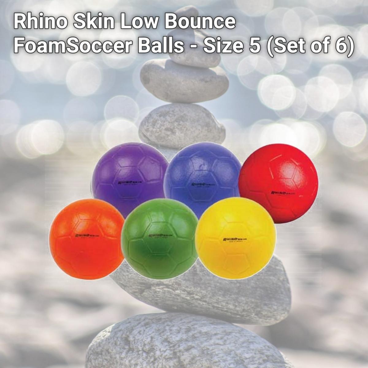 Picture of Champion Sports BA769P Rhino Skin Low Bounce FoamSoccer Balls - Size 5 (Set of 6)