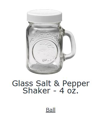 40501 4 Oz Salt & Pepper Shaker