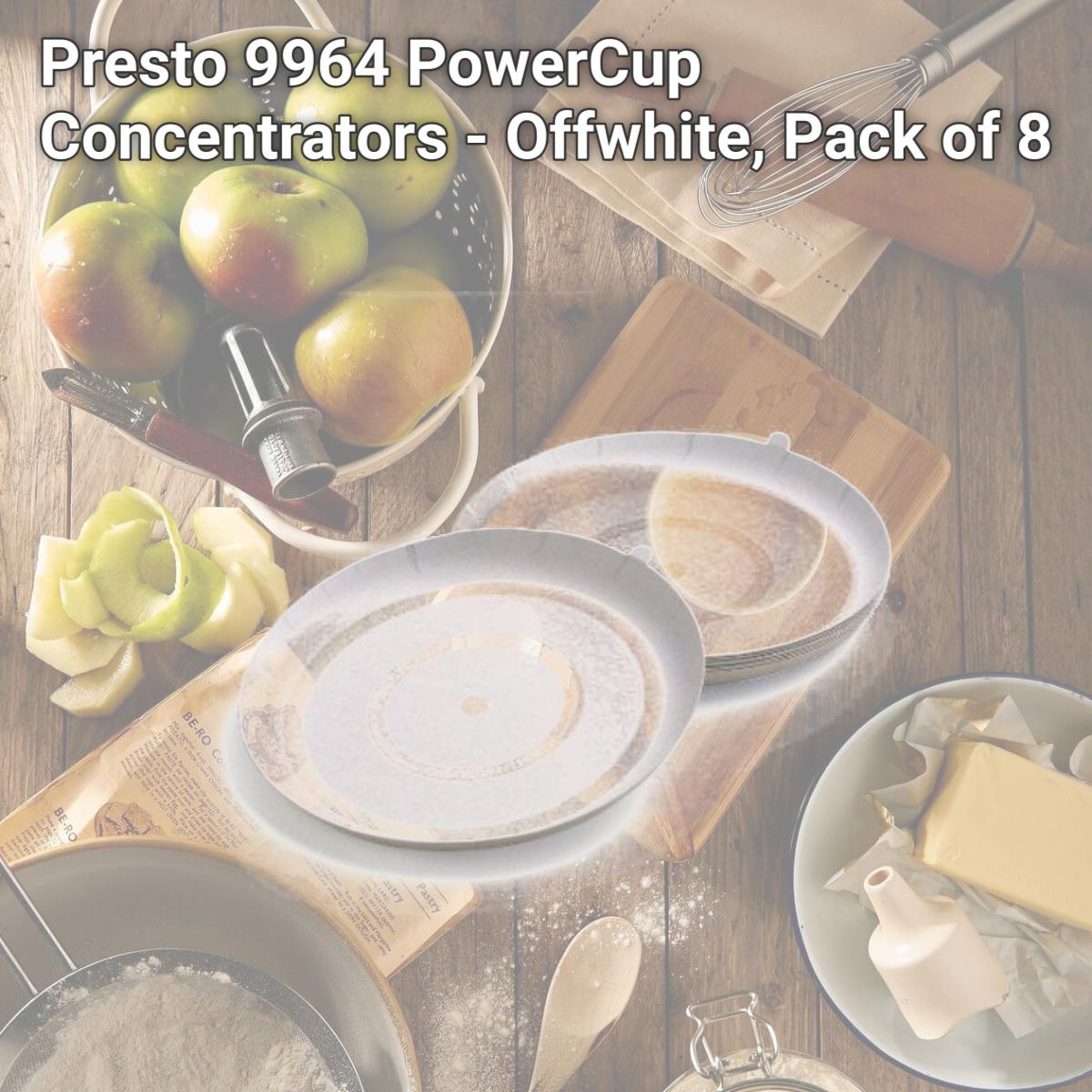 Picture of Presto 9964 PowerCup Concentrators - Offwhite, Pack of 8