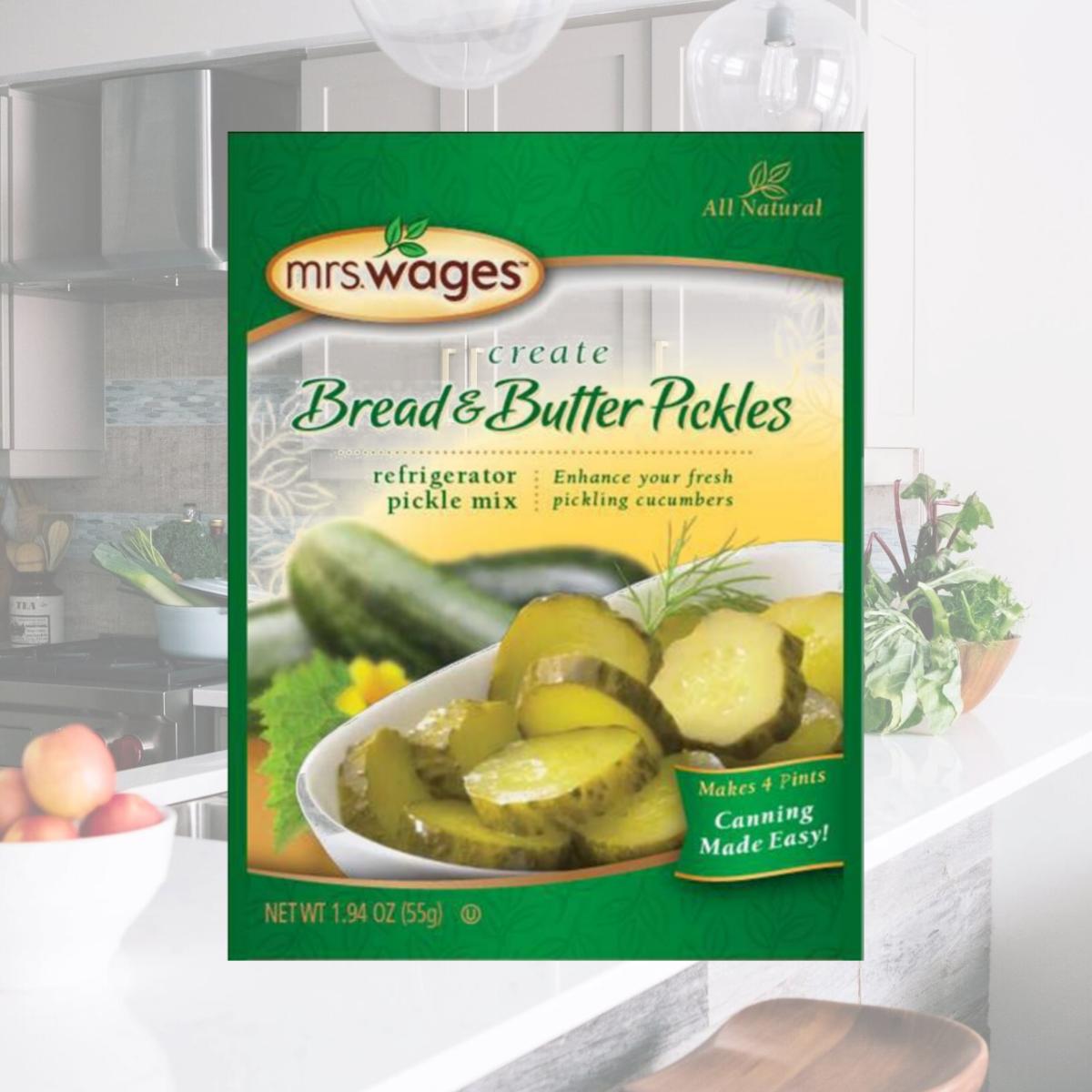 Picture of Mrs. Wages W625 Refrigerator Bread And Butter Pickle Mix