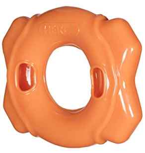 Caitec 64150 Hero Treat Dispensing Ring Hunter, Orange - Large