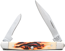 75723 3 In. Brown Stag Delrin Pen Knife