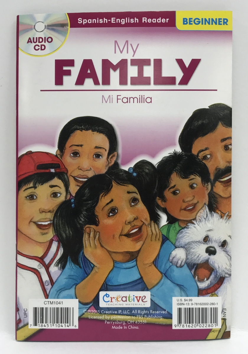 My Family & Mi Familia Spanish-english Book With Cd