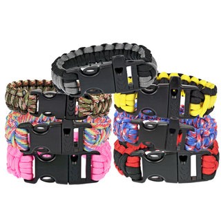 Trailworthy 290-pbww2 Polyester Paracord Bracelet With Whistle