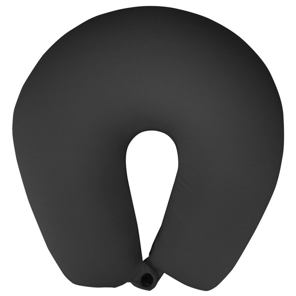 290-tpilk Polystyrene Microbead Neck Pillow, Black