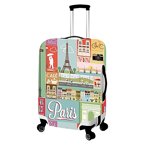 9002-lg Paris-primeware Luggage Cover - Large