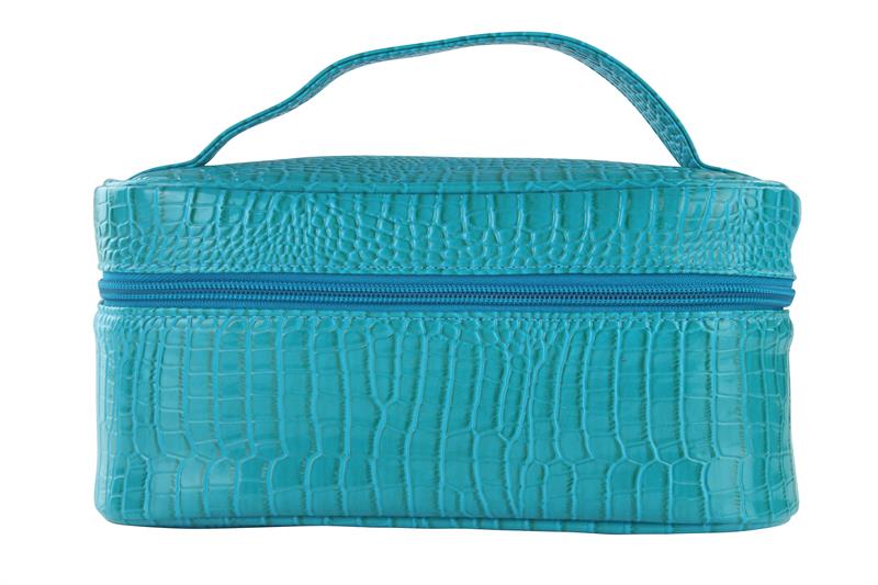Lemondrop-chic & Classy Insulated Cosmetics Bag For The Minimalist Cosmoqueens, Blue Turquoise