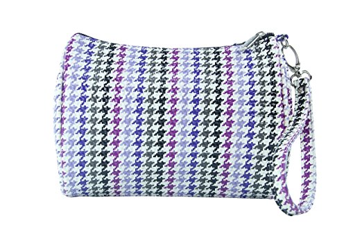 Shirley Temple-touch Up Insulated Cosmetics Bags With Removable Wristlet, Houndstooth - Large