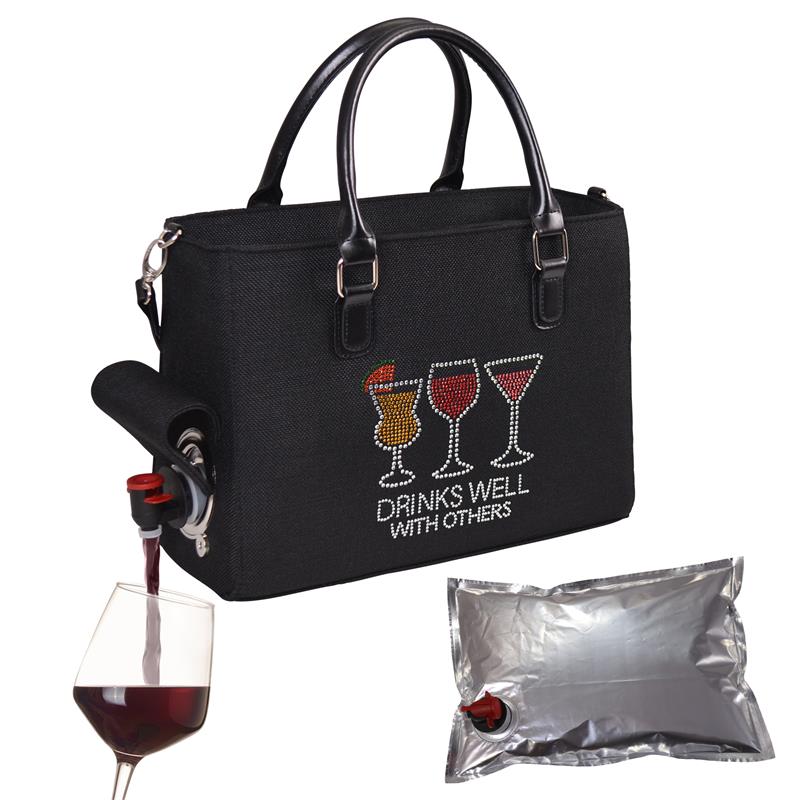 8227-dw Drink Well Insulated Drink Purse With Bladder Bag