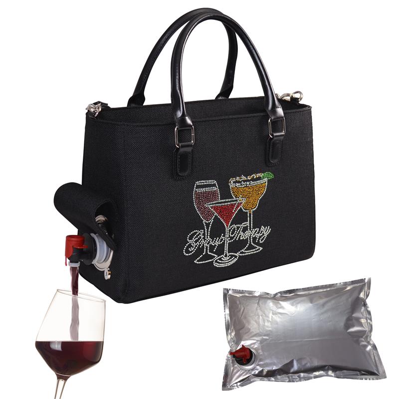 8227-gt Group Therapy Insulated Drink Purse With Bladder Bag