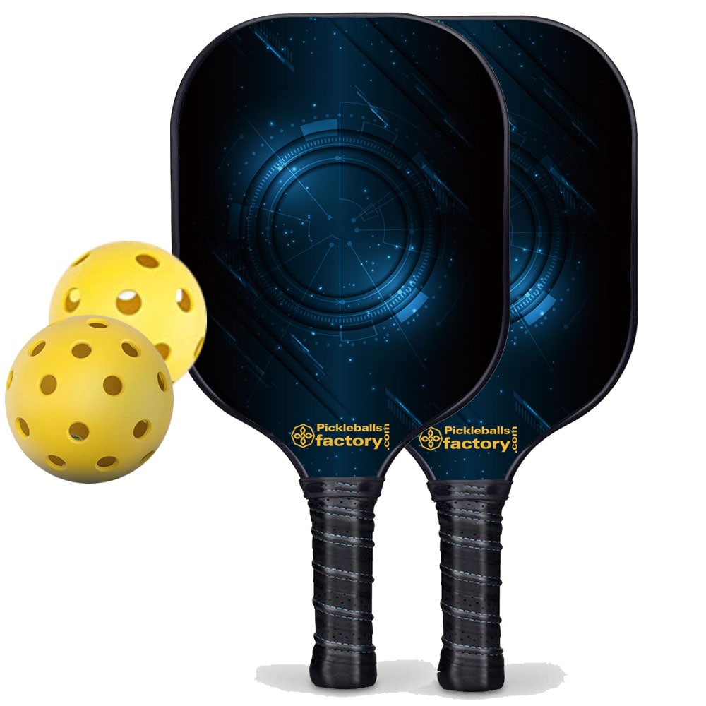 Pickleball Starter Set - Technology Custom Pickleball Paddle, Home Pickleball Set, Glassfiber Graphite