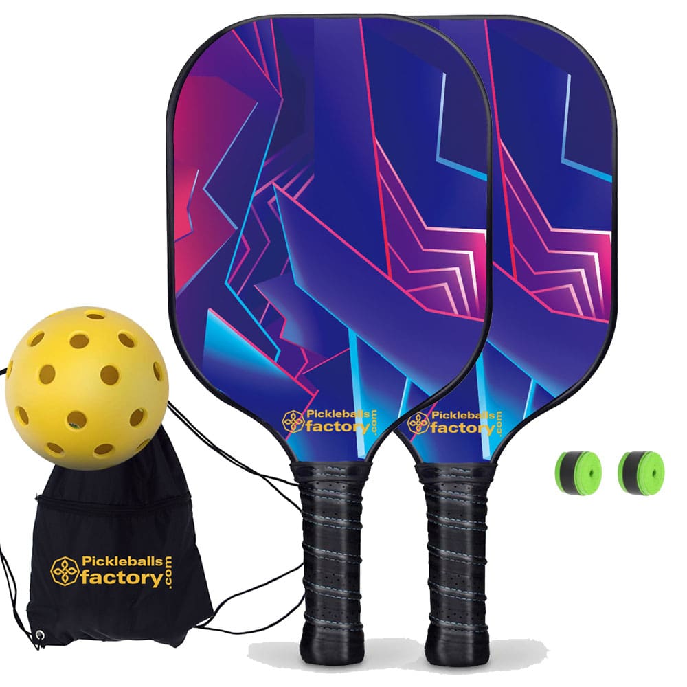 Best Pickleball Set, PB00047 Shards Pickleball Rackets, Best Pickleball Set for Driveway, Glassfiber Graphite