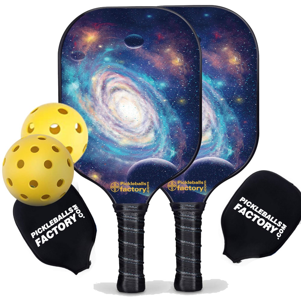Best Pickleball Set - Spiral Galaxy Pickleball Paddles for Sale, Graphite Pickleball Paddle Set, Glassfiber Graphite