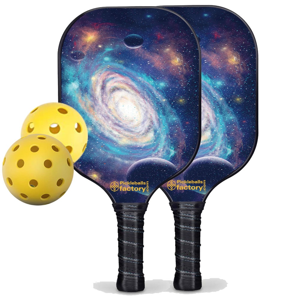 Best Pickleball Set - Spiral Galaxy Pickleball Paddles for Sale, Graphite Pickleball Paddle Set, Carbonfiber Graphite