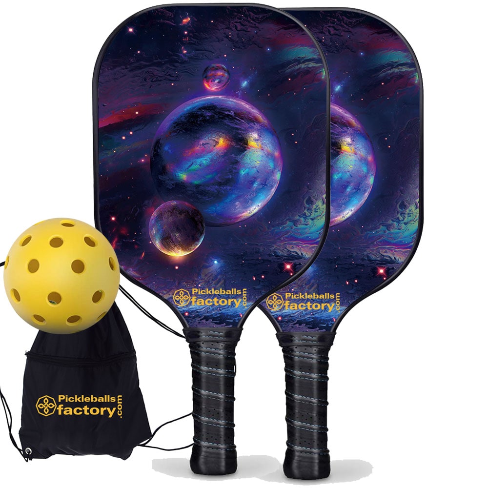 Pickleball Set - Planet Pickleballtournament Paddle, Best Pickleball Sets 2022, Carbonfiber Graphite