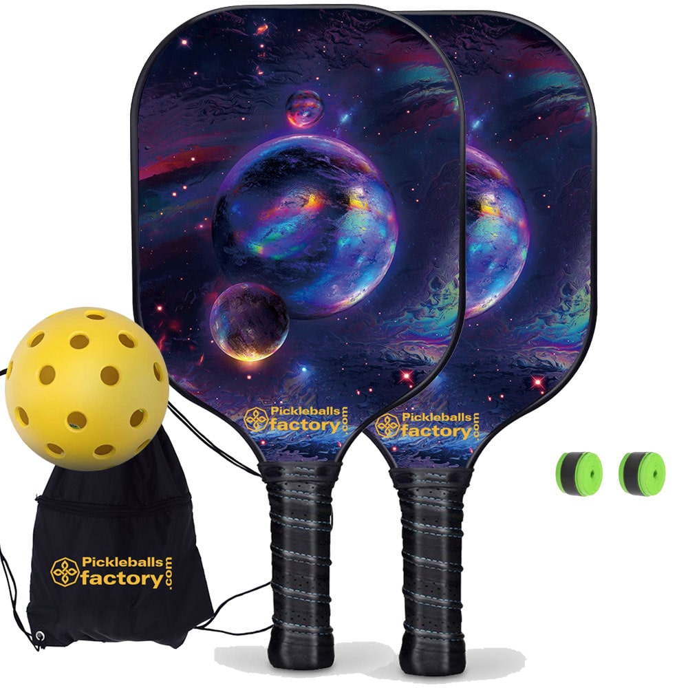 Pickleball Set - Planet Pickleballtournament Paddle, Best Pickleball Sets 2022, Carbonfiber Graphite