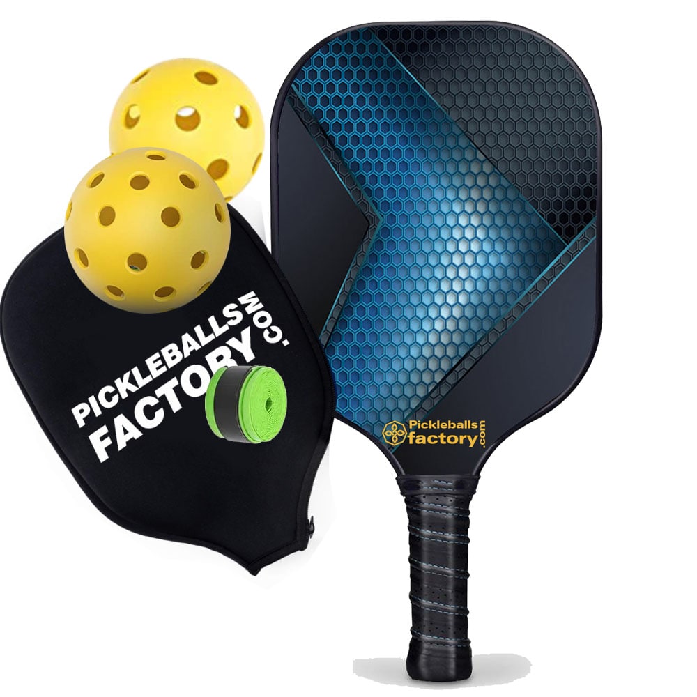 Usapa Pickleball Paddles - Hexagon Grids Best Pickleball Paddles 2021 for Beginners Pickle Tennis - Pickleball Glove, Carbonfiber Graphite