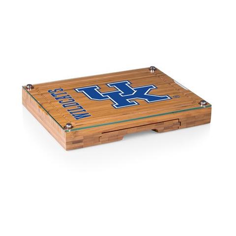 919-00-505-264-0 Kentucky Wildcats - Concerto Bamboo Cutting Board, Tray & Cheese Tools Set