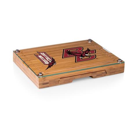 919-00-505-054-0 Boston College Eagles - Concerto Bamboo Cutting Board, Tray & Cheese Tools Set