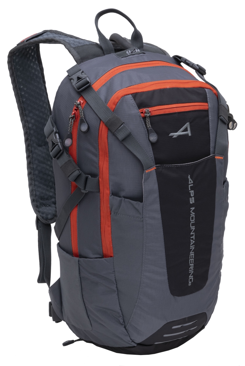 703438603491 15 Litre Hydro Trail Day Backpack - Gray & Chili