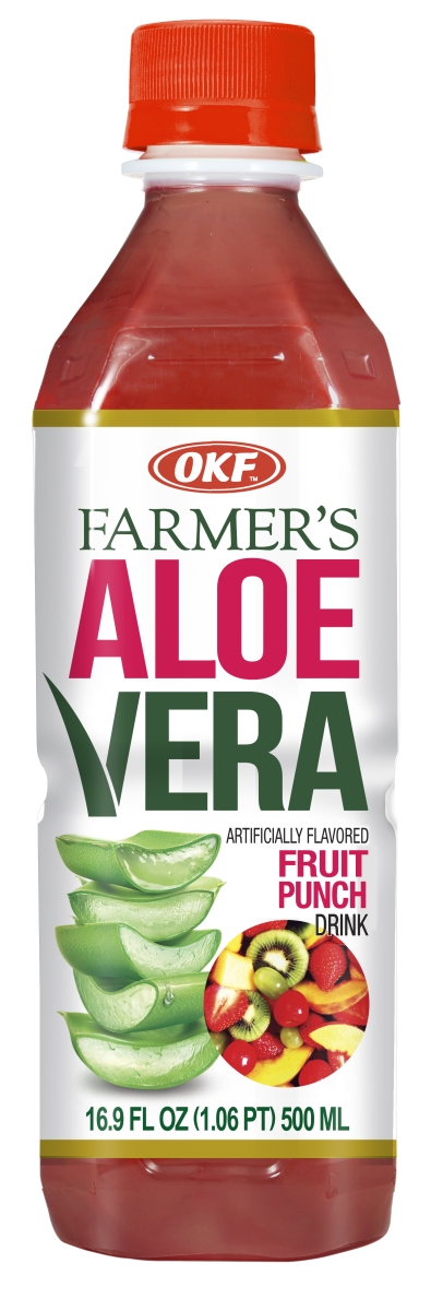 Avf360 16.9 Oz Farmers Aloe Drink, Fruit Punch - Pack Of 20