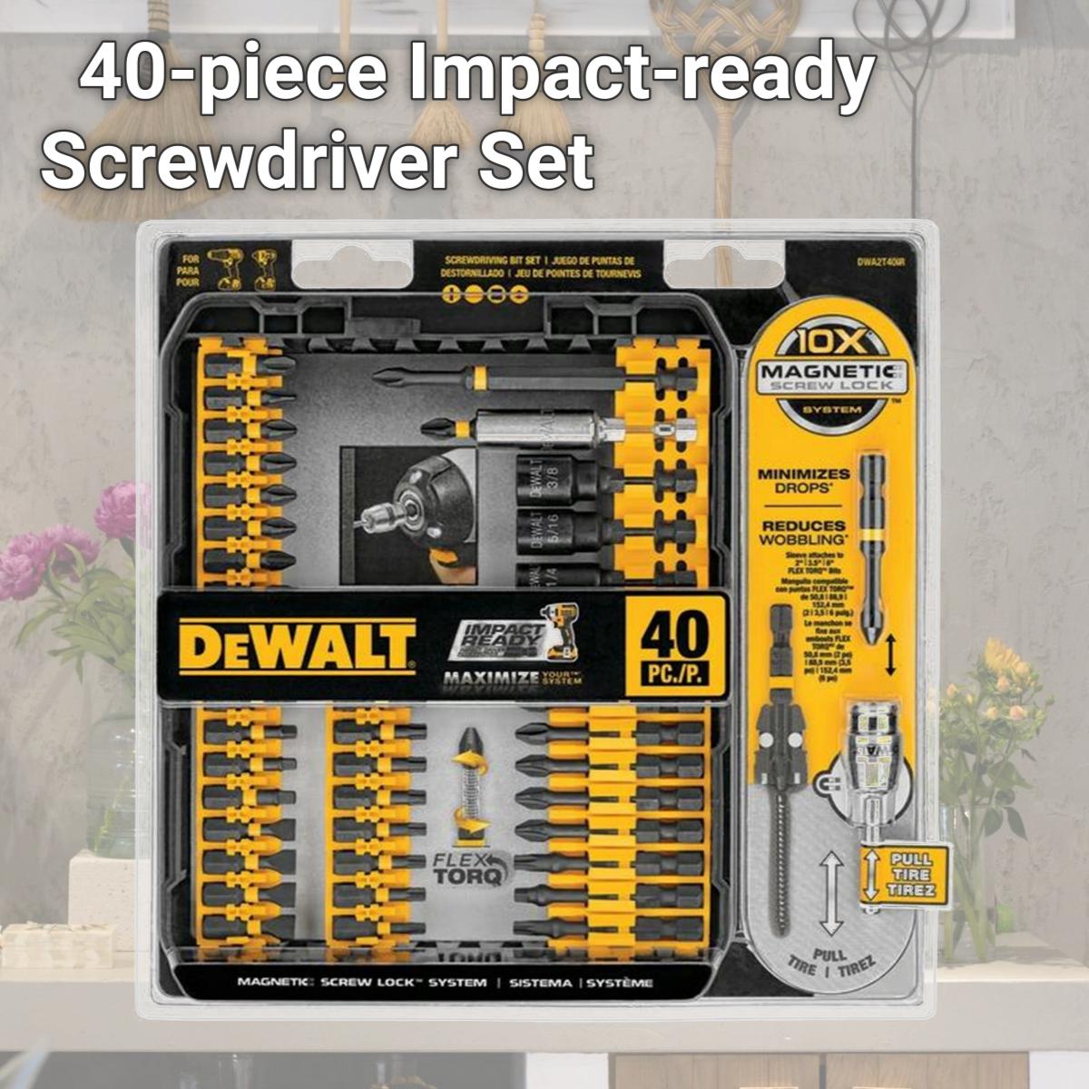 Picture of Dewalt Dwa2t40ir 40-piece Impact-ready Screwdriver Set