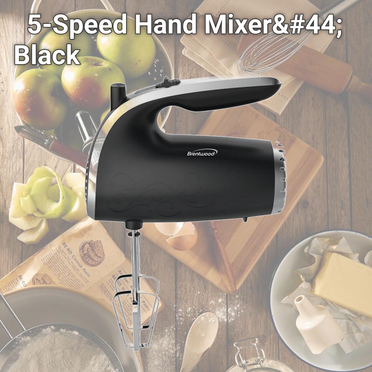 Picture of Brentwood HM-48B 5-Speed Hand Mixer, Black
