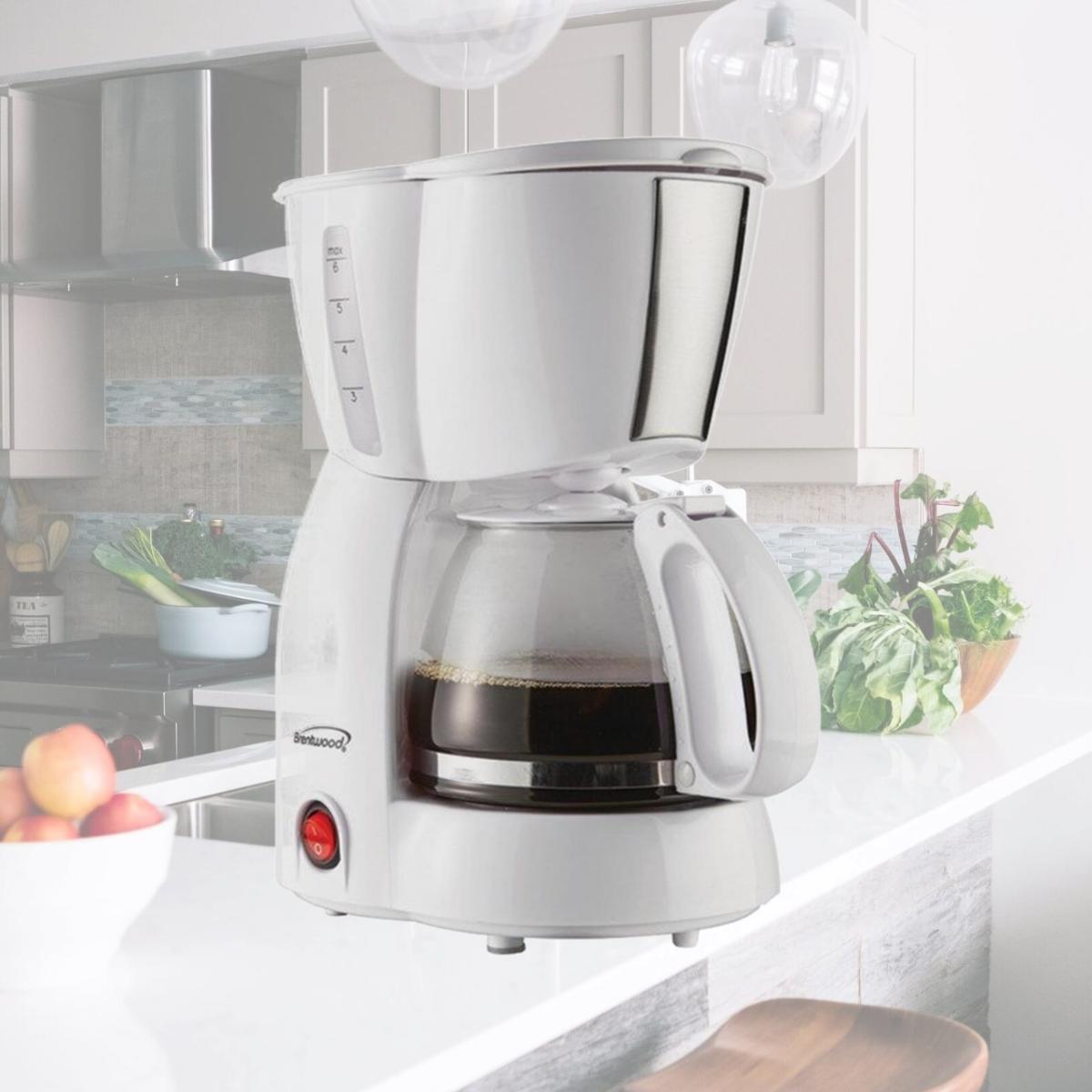 Picture of Brentwood TS-213W 4-Cup Coffee Maker, White