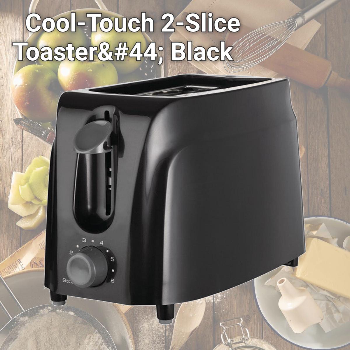 Picture of Brentwood TS-260B Cool-Touch 2-Slice Toaster, Black