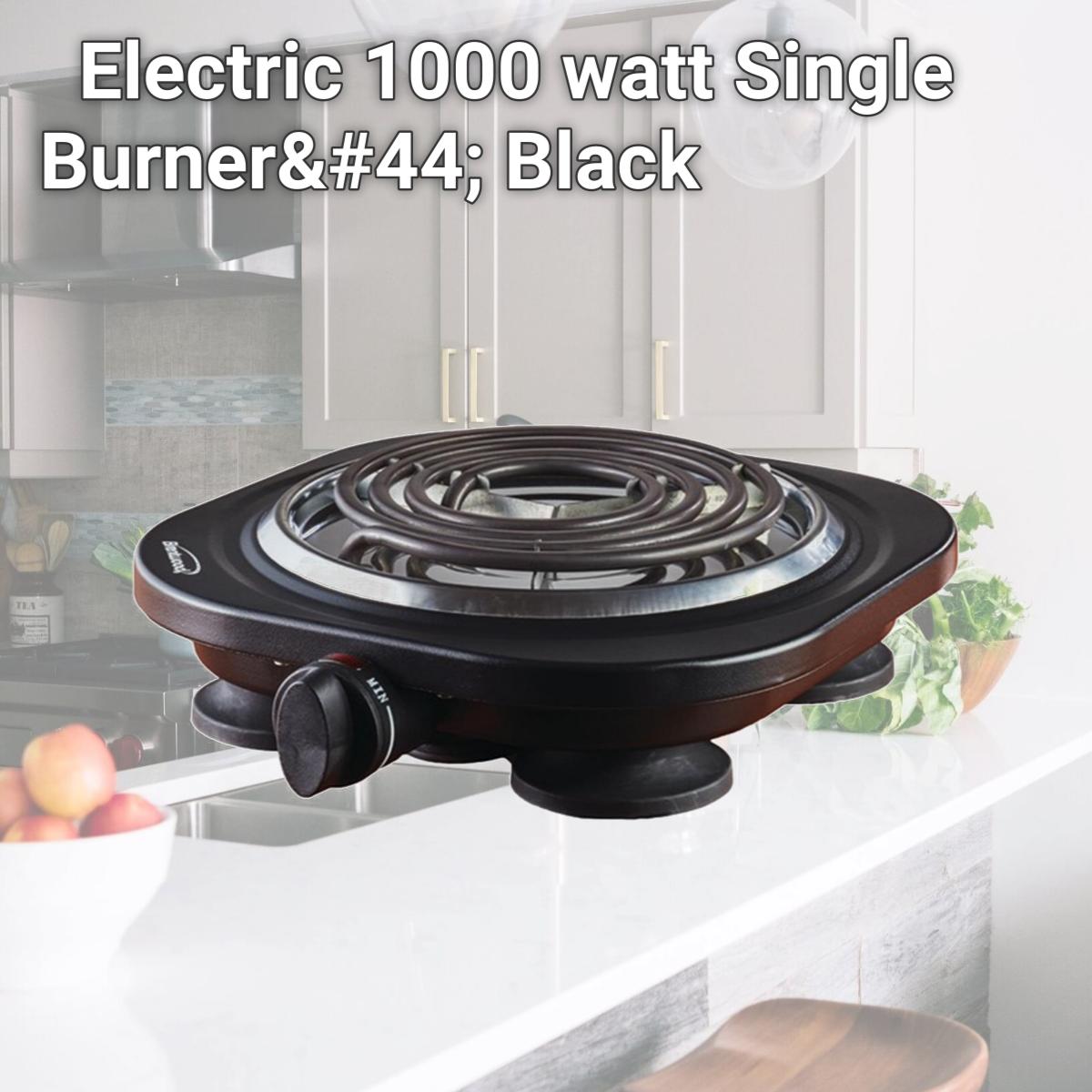 Picture of Brentwood TS-321BK Electric 1000 watt Single Burner, Black