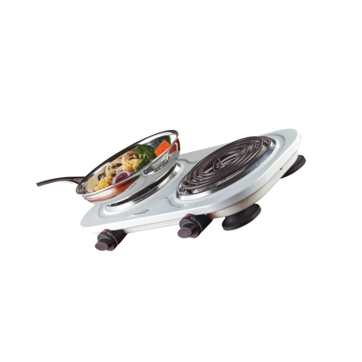 Picture of Brentwood TS-361W Electric 1500 watt Double Burner, Black