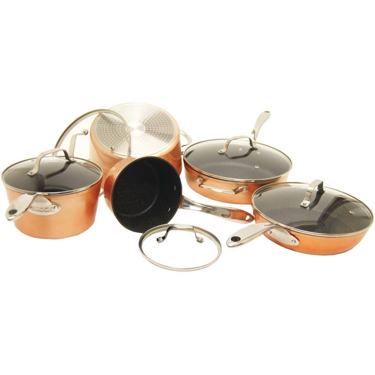 10-piece Copper Cookware Set