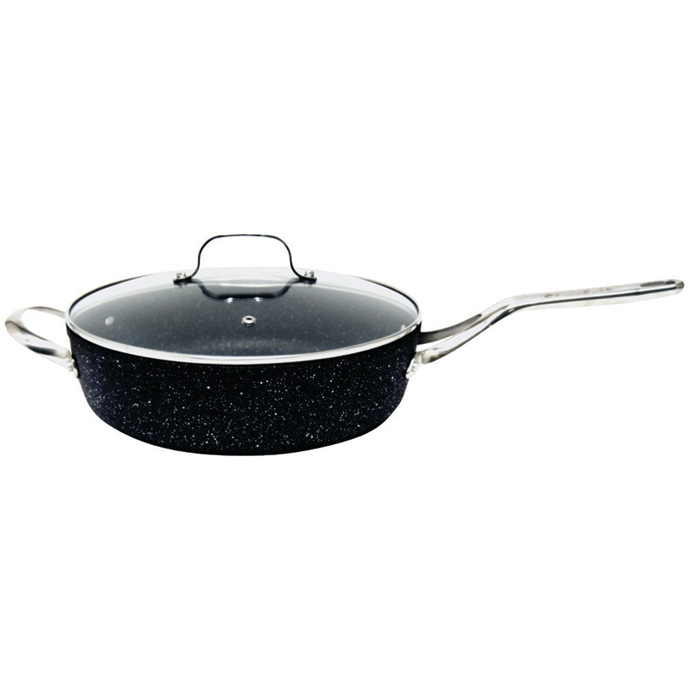 060318-003-0000 11 In. Deep Saute Pan With Glass Lid & Stainless Steel