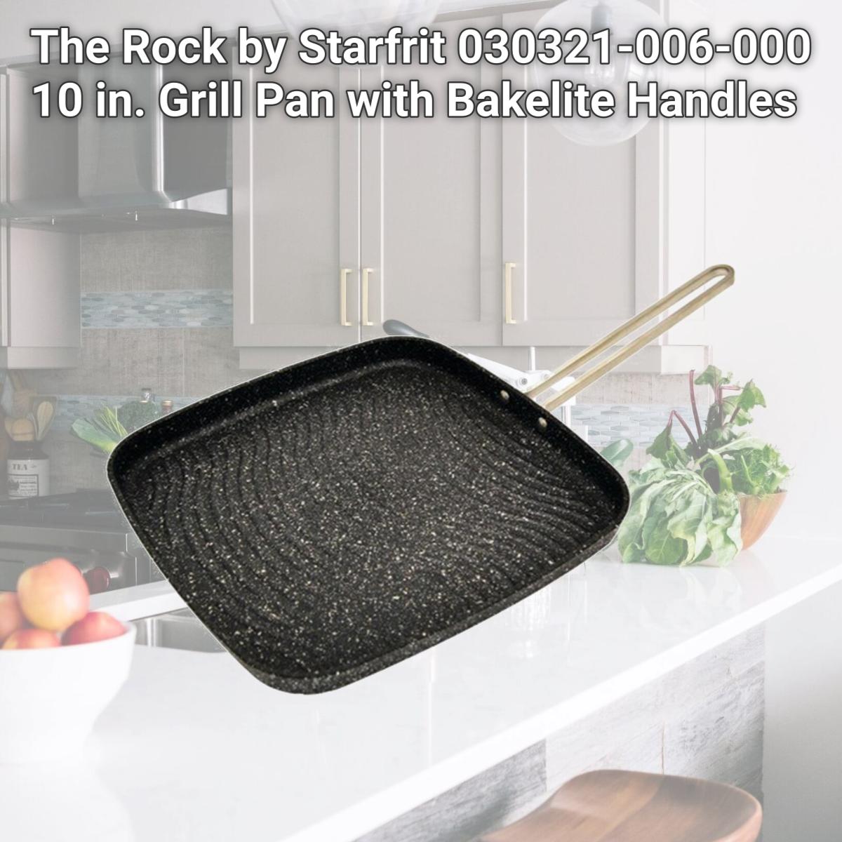 Picture of The Rock by Starfrit 030321-006-000 10 in. Grill Pan with Bakelite Handles