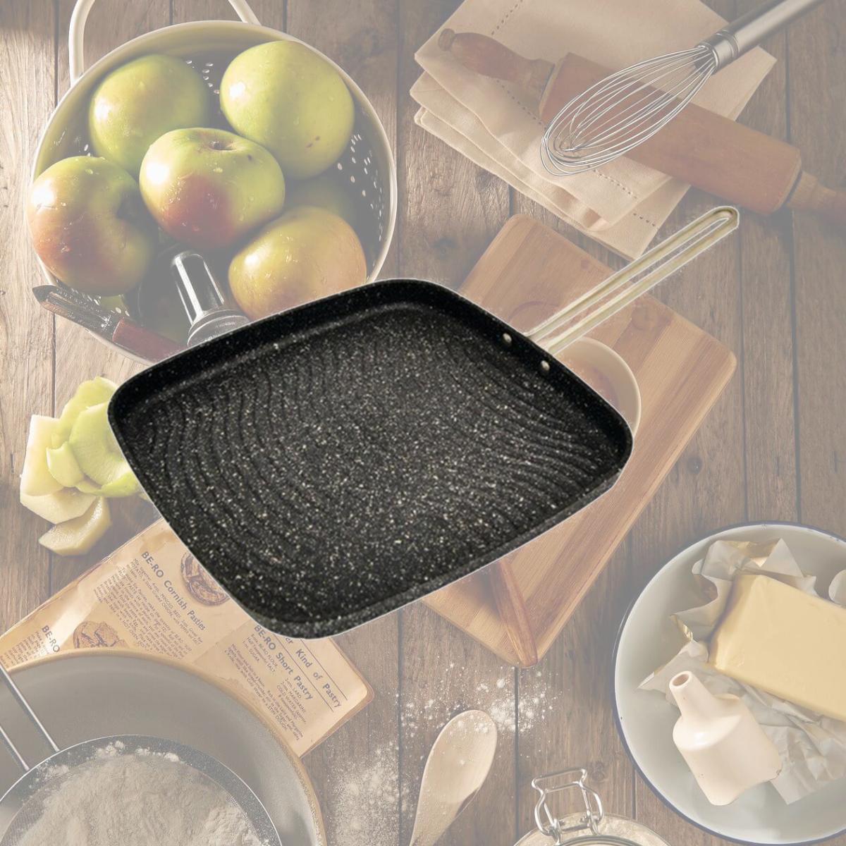 Picture of The Rock by Starfrit 030321-006-000 10 in. Grill Pan with Bakelite Handles