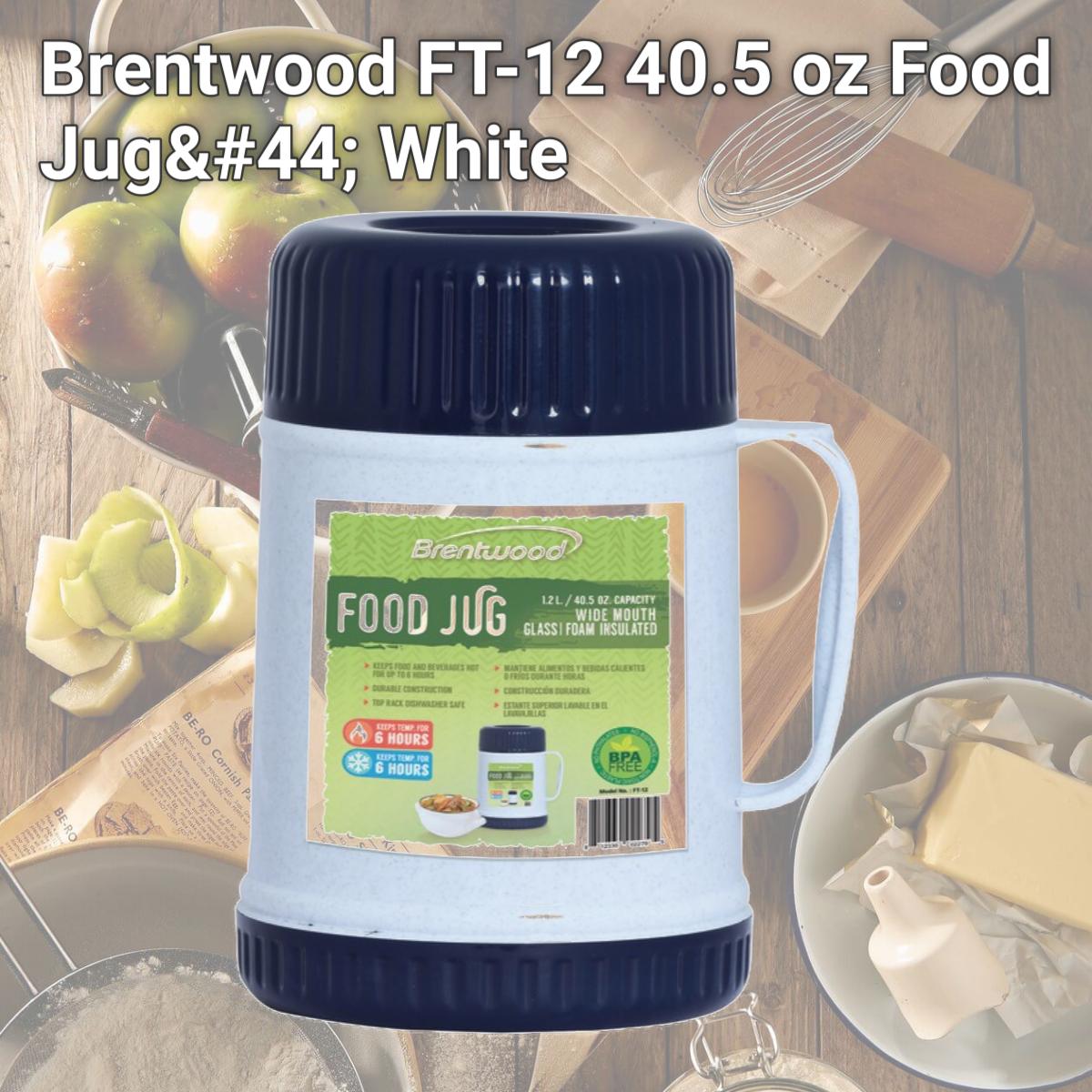 Picture of Brentwood FT-12 40.5 oz Food Jug, White