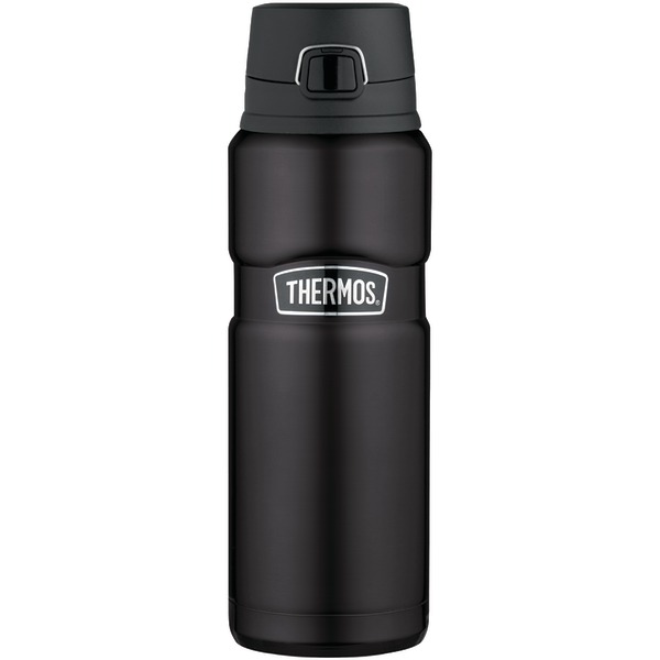 UPC 041205669395 product image for Thermos SK4000BKTRI4 24 oz Stainless Steel Vacuum-Insulated Drink Bottle Black | upcitemdb.com