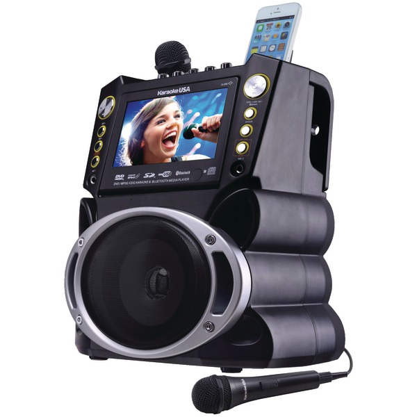 GF844 7 in. DVD & Bluetooth Karaoke Machine