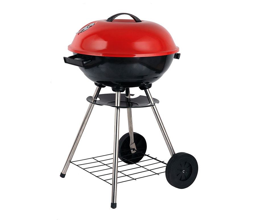 Bb-1701 17 In. Charcoal Bbq Grill, Red
