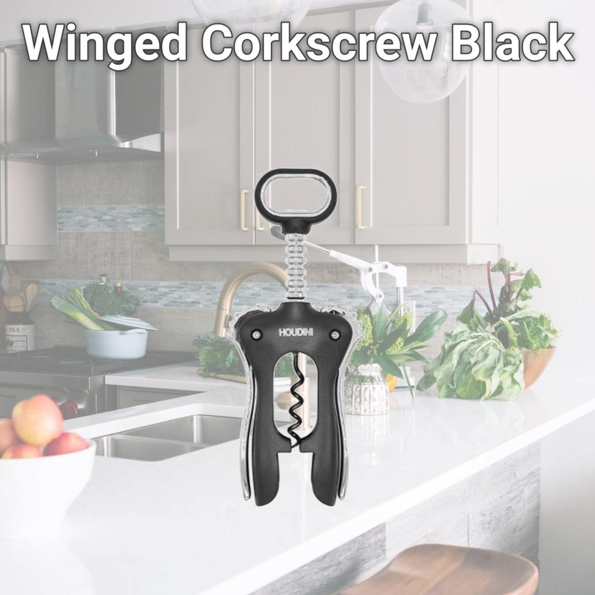 Picture of Houdini H1-012901T Winged Corkscrew, Black