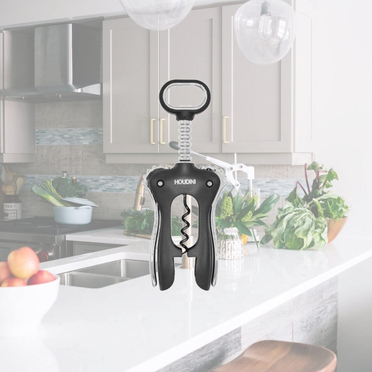 Picture of Houdini H1-012901T Winged Corkscrew, Black