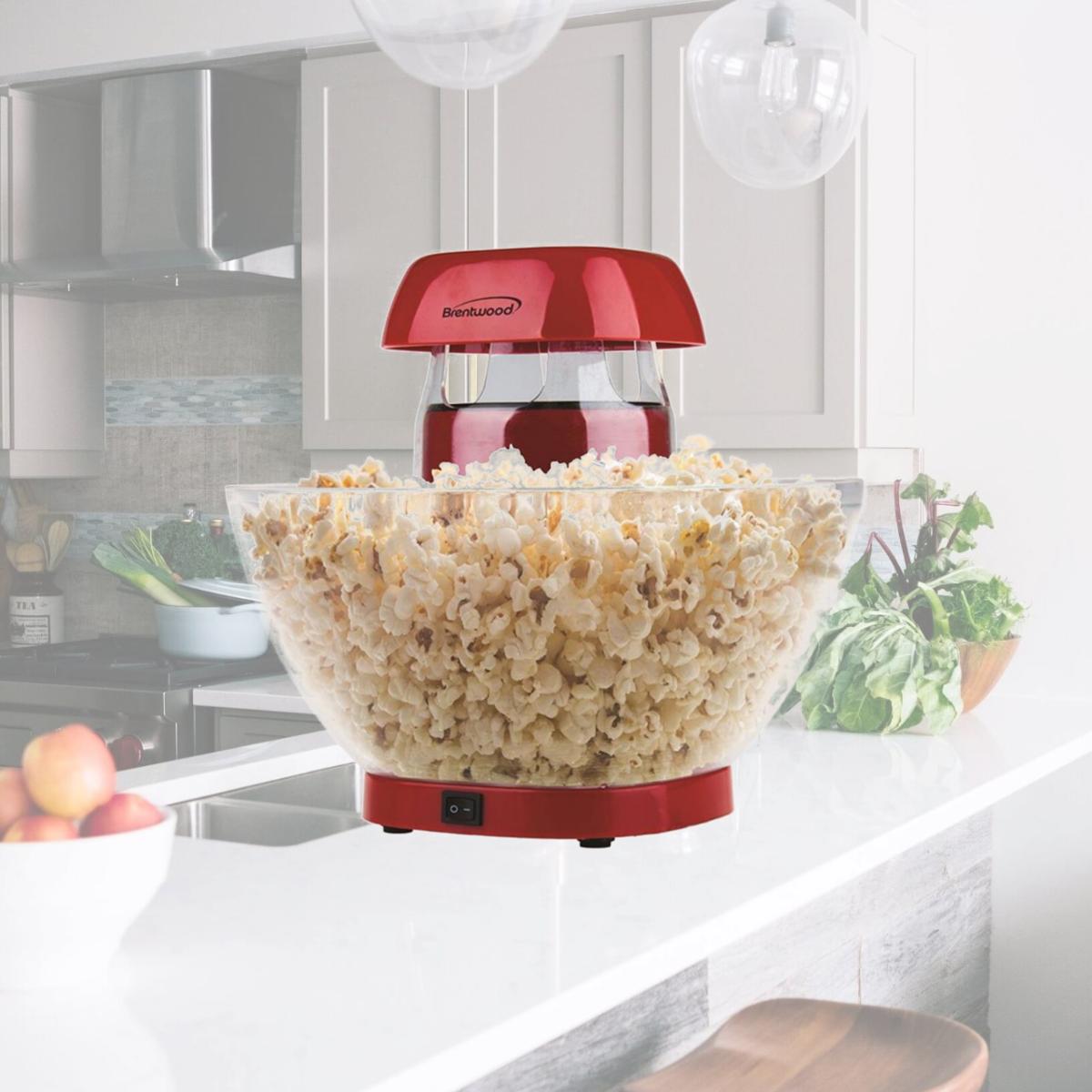 Picture of Brentwood Appliances PC-490R 24 Cup Hot Air Popcorn Maker, Red