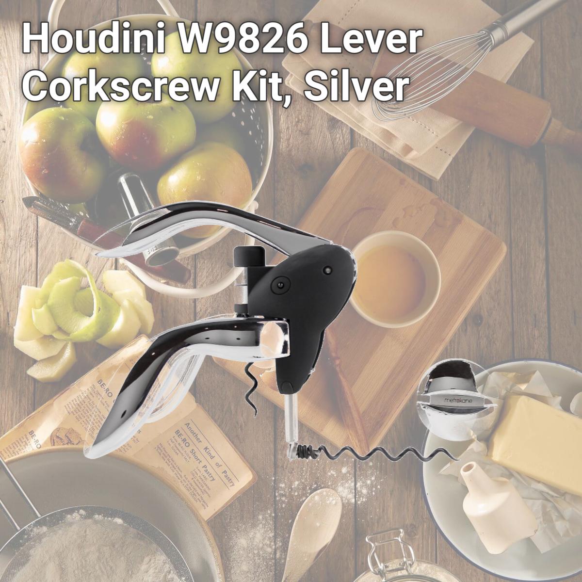 Picture of Houdini W9826 Lever Corkscrew Kit, Silver