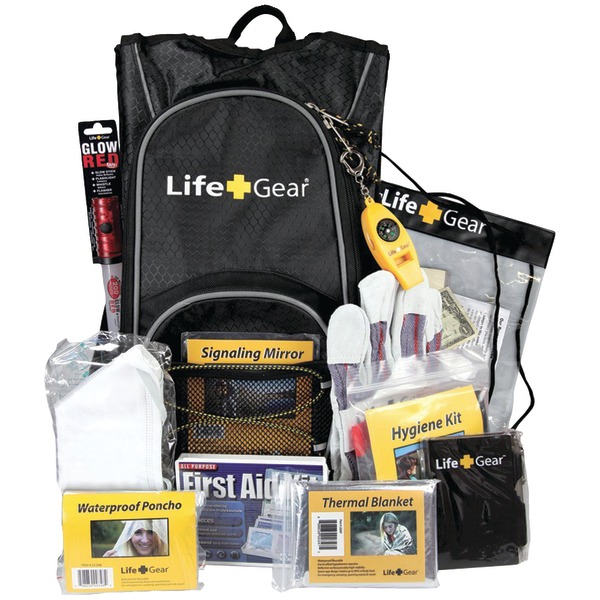 Lg492 Day Pack Emergency Survival Backpack Kit - Black