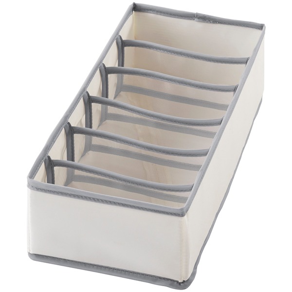 08111 Mix200-006 6 Compartments Drawer Organizer, Gray