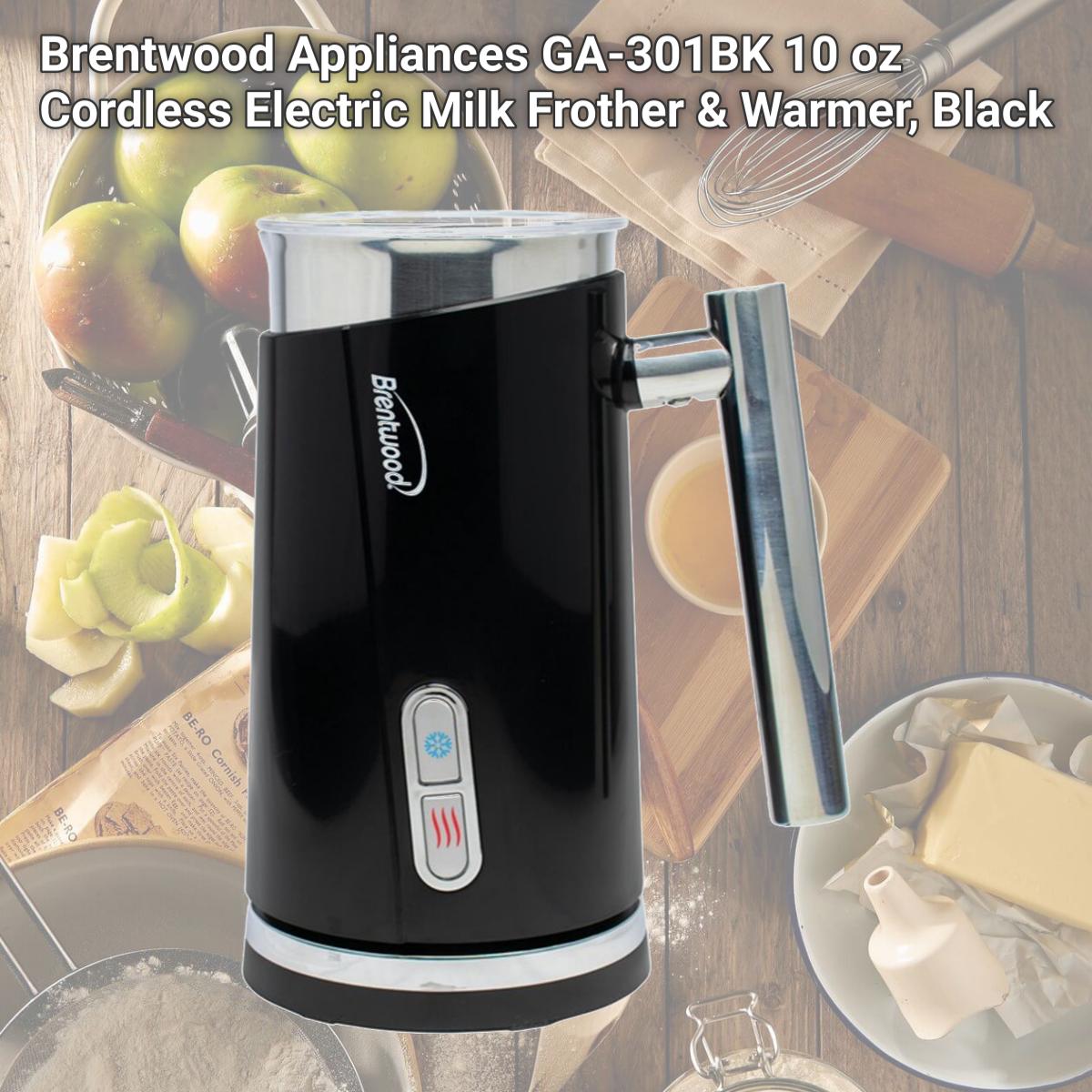 Picture of Brentwood Appliances GA-301BK 10 oz Cordless Electric Milk Frother & Warmer, Black