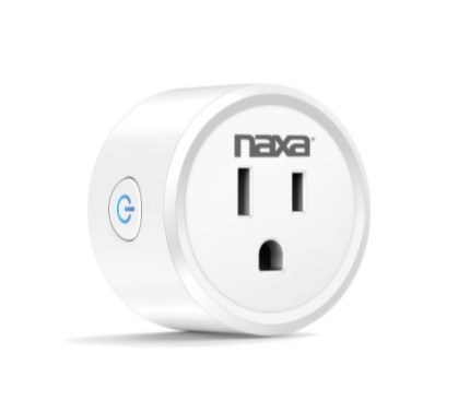 Naxa Nsh-1000 Wi-fi Smart Plug, Blue & White